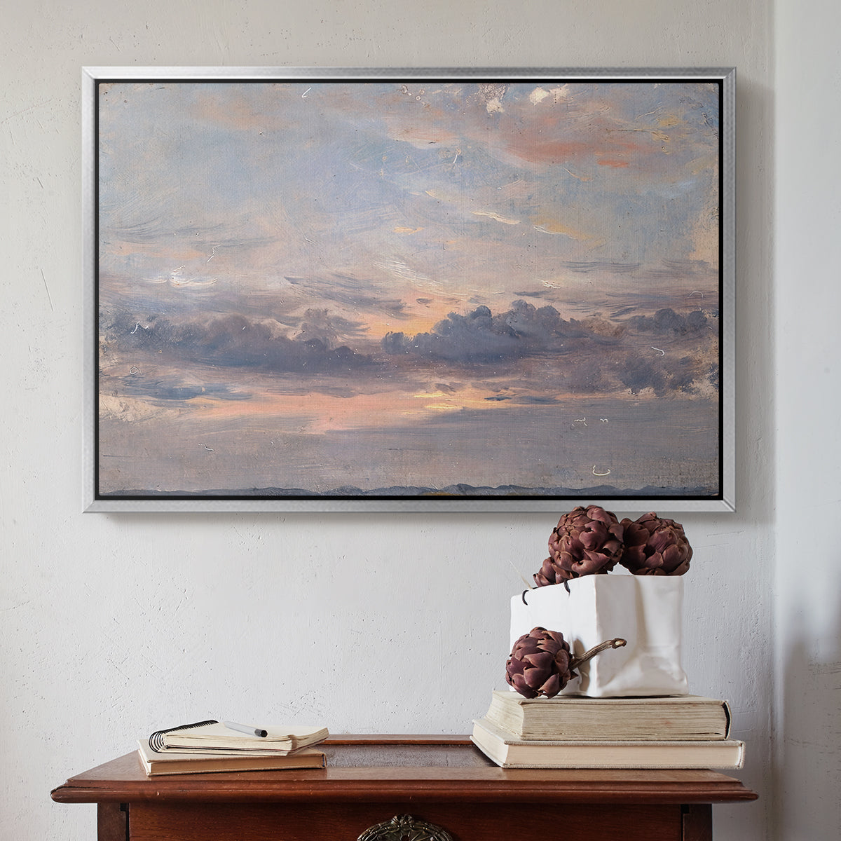 A Cloud Study, Sunset, c. 1821-1822 - Floater Framed Canvas Print