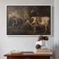 Portraits of Two Extraordinary Oxen, Property of the Earl of Powis, 1814 - Floater Framed Canvas Print