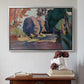 The Luxembourg Gardens, 1901 - Floater Framed Canvas Print