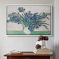 Irises, 1890 - Floater Framed Canvas Print