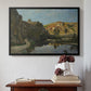 River Landscape with Cliffs, c. 1850-1860 - Floater Framed Canvas Print