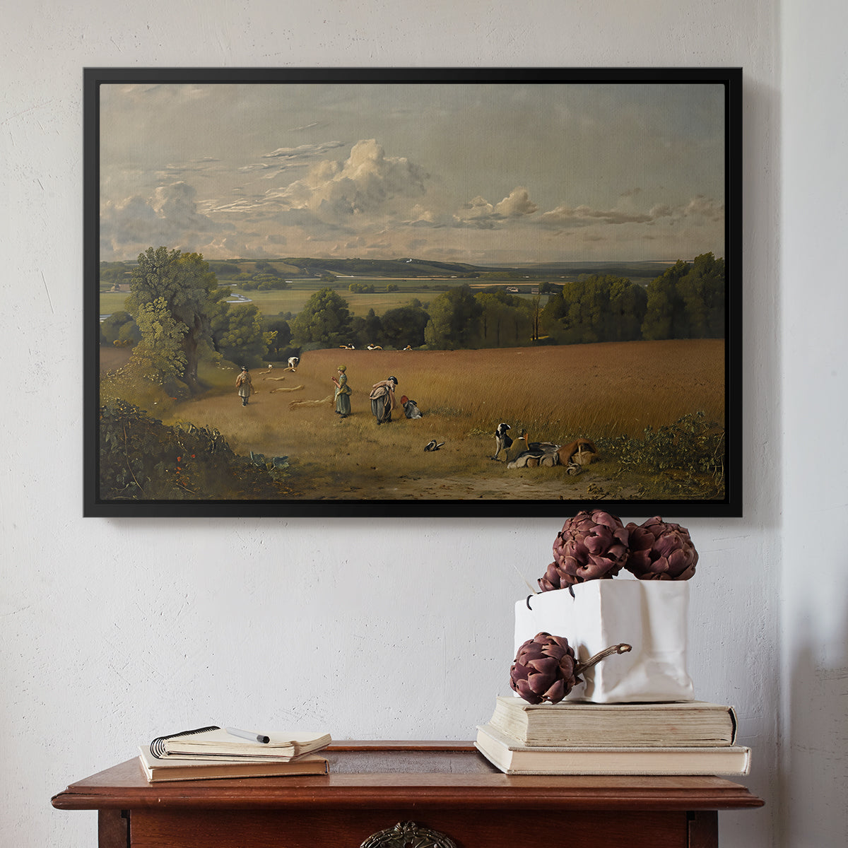The Wheat Field, 1816 - Floater Framed Canvas Print