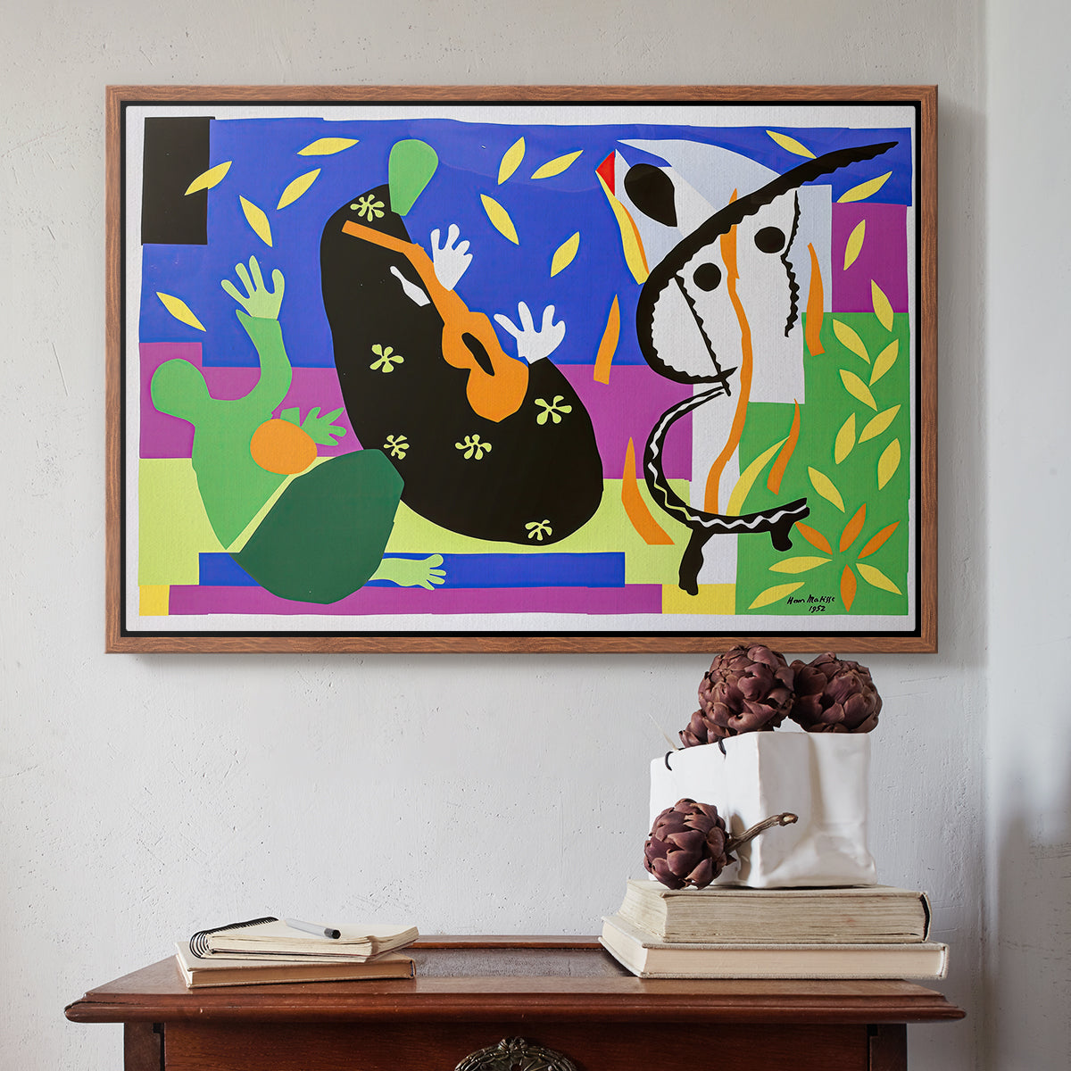 The Sorrows of the King, 1952 - Floater Framed Canvas Print