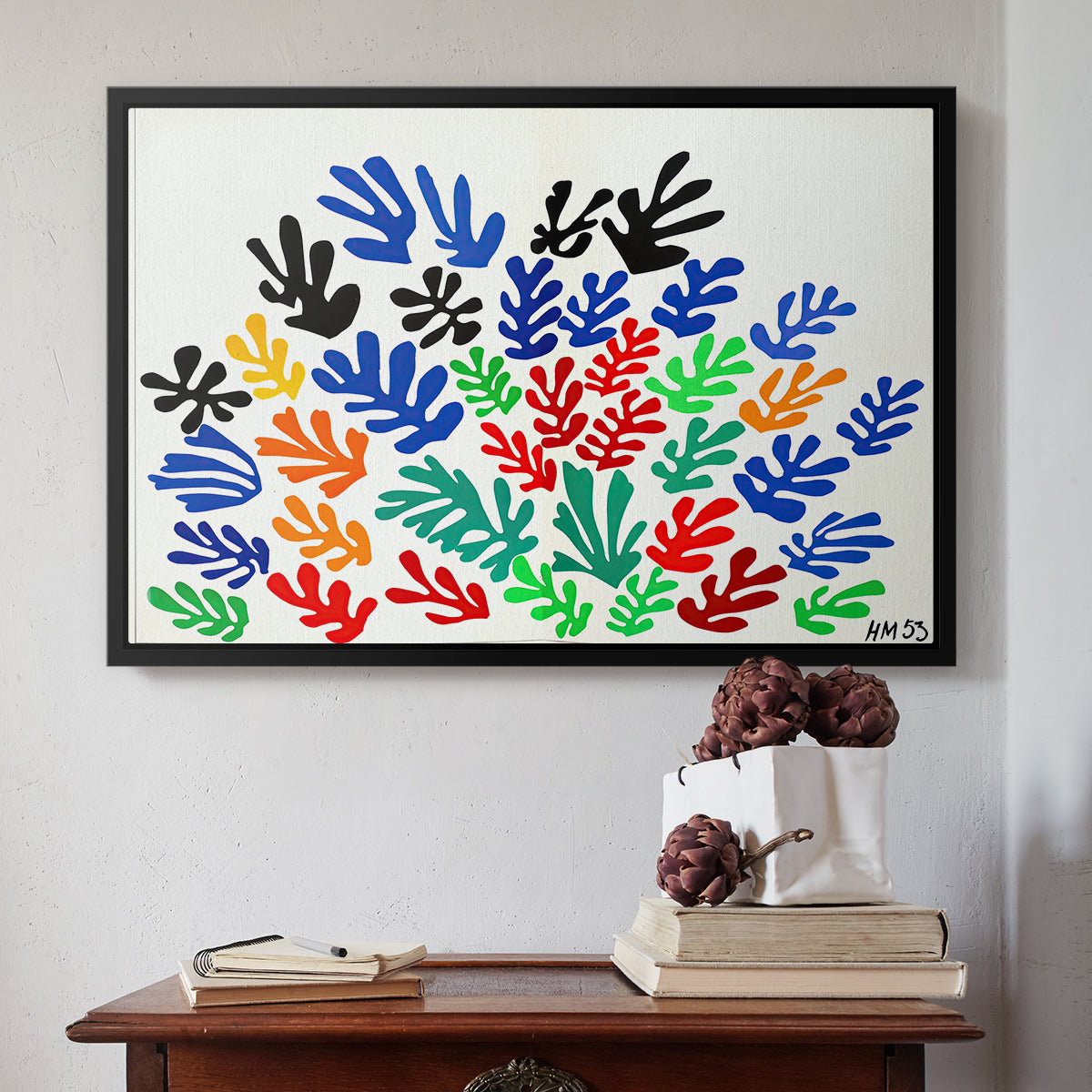The Sheaf (La gerbe), 1953 - Floater Framed Canvas Print