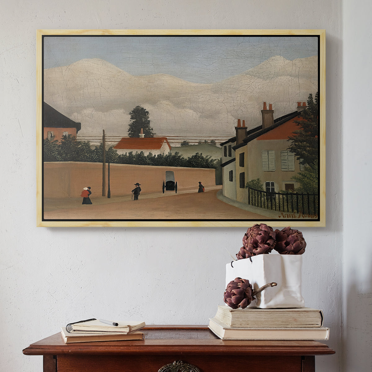 Outskirts of Paris, c. 1906-1910 - Floater Framed Canvas Print