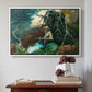 Campfire, Adirondacks, 1892 - Floater Framed Canvas Print