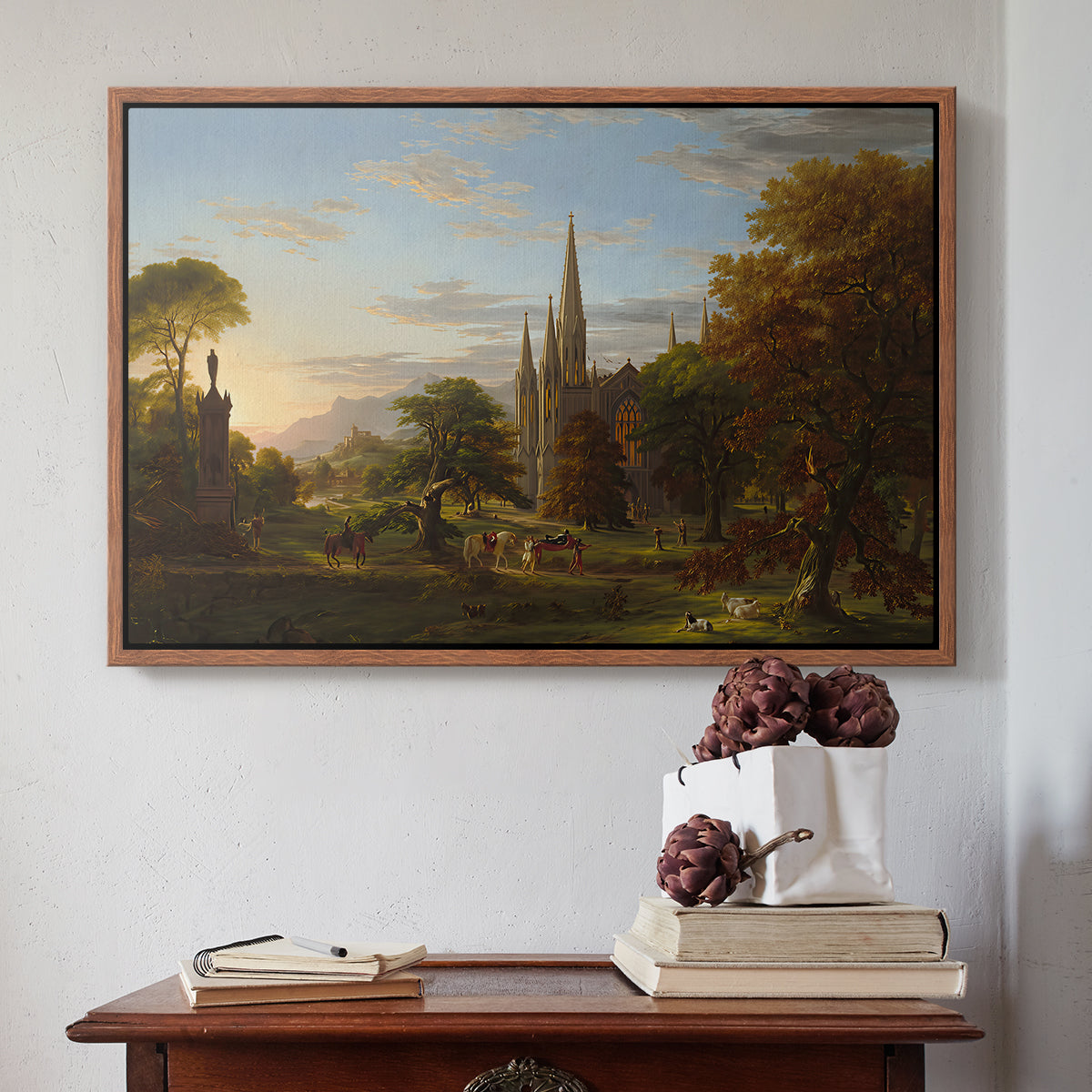 The Return, 1837 - Floater Framed Canvas Print
