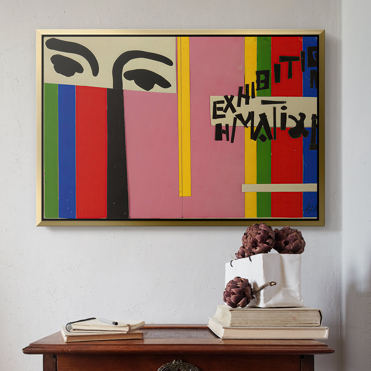 Design for Cover of Exhibition Catalogue, 1951 - Floater Framed Canvas Print