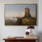 Italian Coast Scene with Ruined Tower, 1838 - Floater Framed Canvas Print