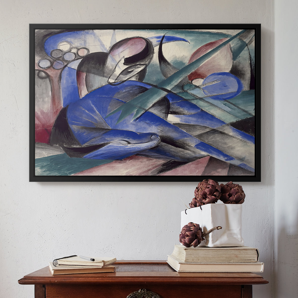 Dreaming Horse, 1913 - Floater Framed Canvas Print