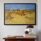 Wheat Field with Sheaves (Harvest in Provence), 1888 - Floater Framed Canvas Print