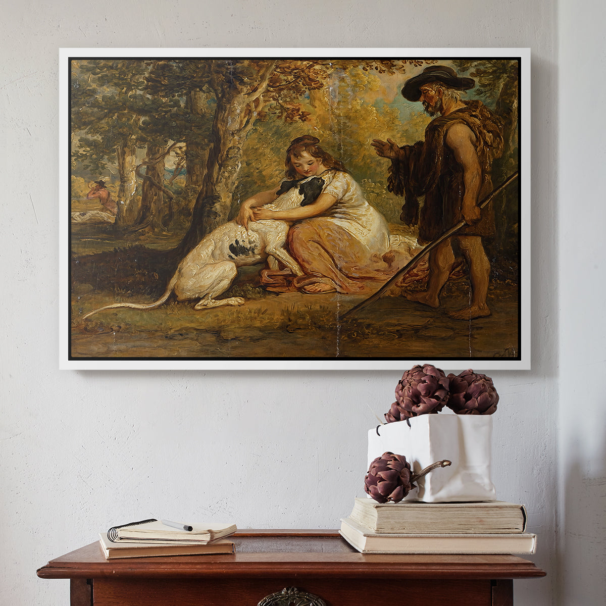 Measure for Measure, or The Biter Bit, 1840 - Floater Framed Canvas Print