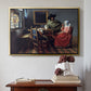 The Glass of Wine, c. 1660 - Floater Framed Canvas Print