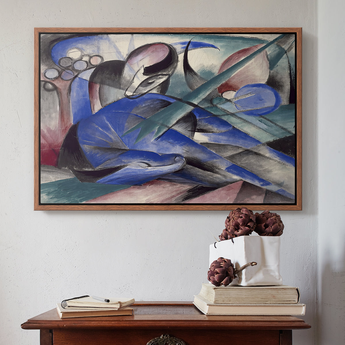 Dreaming Horse, 1913 - Floater Framed Canvas Print