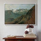 The Dachstein from the Plassen near Hallstatt, 1827 - Floater Framed Canvas Print