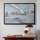 Entrance to the Port of Honfleur, 1899 - Floater Framed Canvas Print