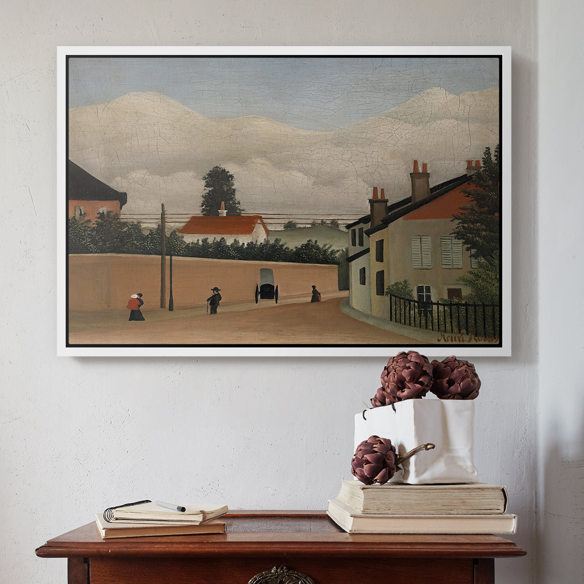 Outskirts of Paris, c. 1906-1910 - Floater Framed Canvas Print