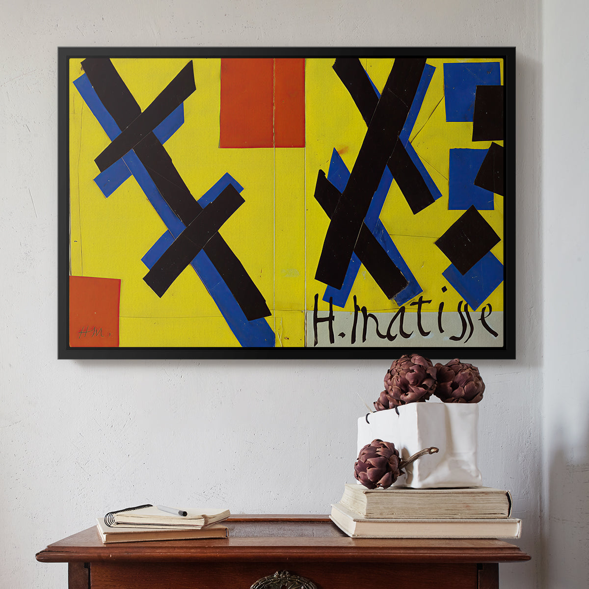 Cover Design for Matisse: His Art and His Public, 1951 - Floater Framed Canvas Print