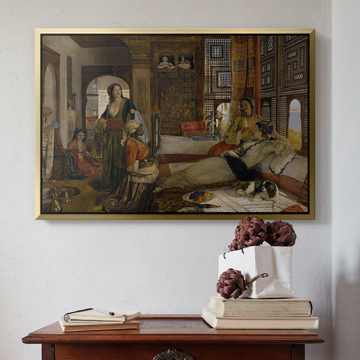 The Harem, 1876 - Floater Framed Canvas Print