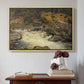 Waterfall in Hallingdal, 1848 - Floater Framed Canvas Print