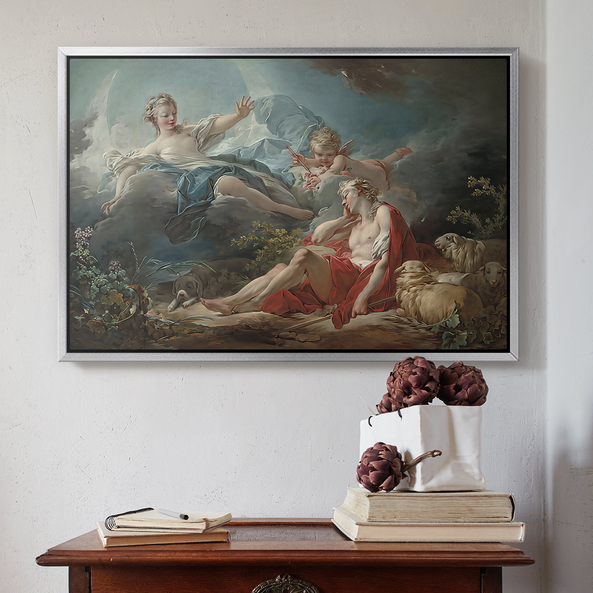 Diana and Endymion, c. 1753-1756 - Floater Framed Canvas Print