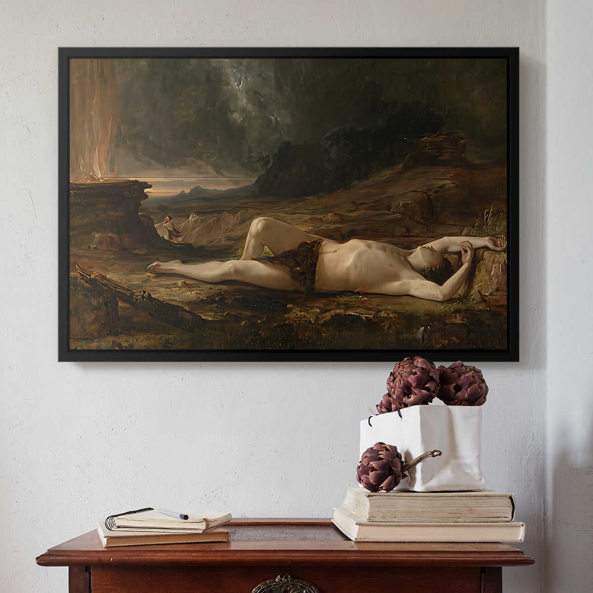 The Dead Abel, 1832 - Floater Framed Canvas Print