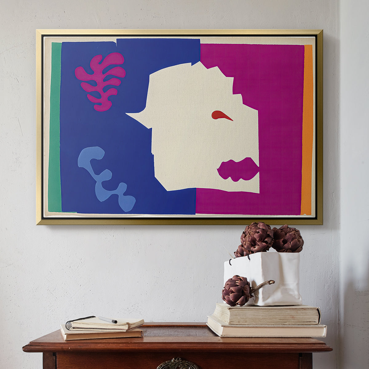 The Wolf (Le loup), from Jazz, 1947 - Floater Framed Canvas Print