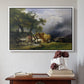The Harvest Wagon (Der Heuwagen), c. 1850 - Floater Framed Canvas Print