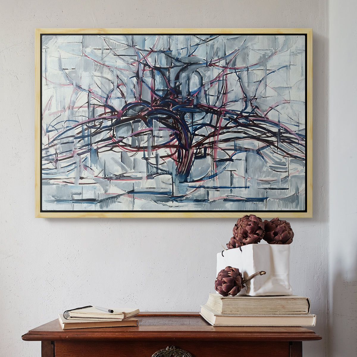 Horizontal Tree, 1912 - Floater Framed Canvas Print