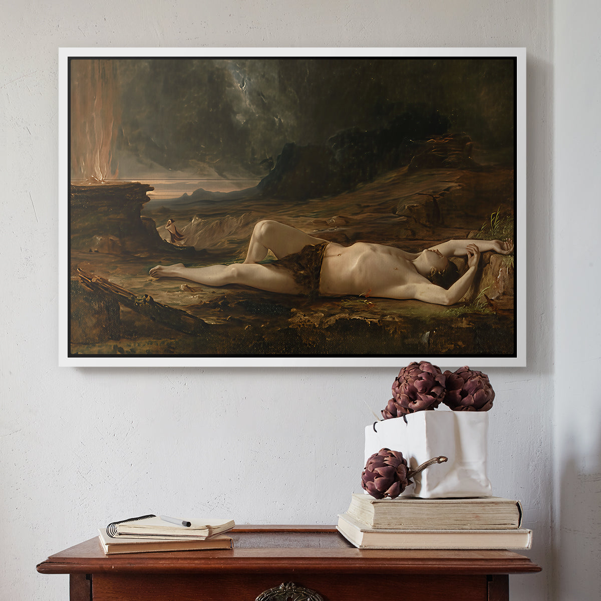 The Dead Abel, 1832 - Floater Framed Canvas Print