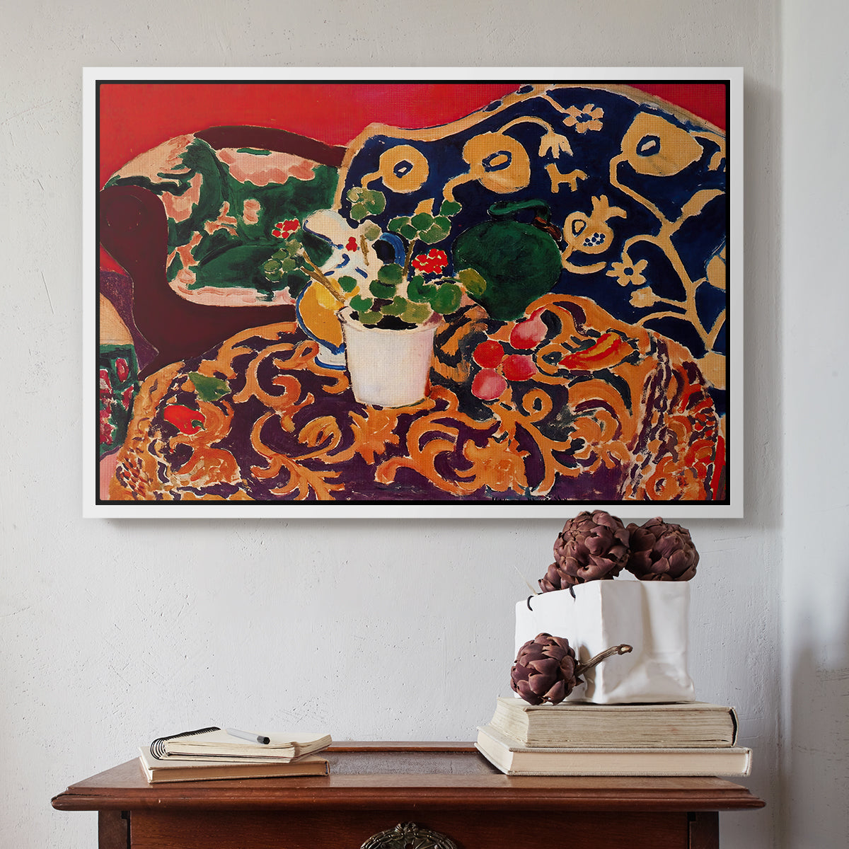 Spanish Still Life, c. 1910 - Floater Framed Canvas Print