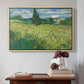 Green Wheat Field with Cypress, 1889 - Floater Framed Canvas Print