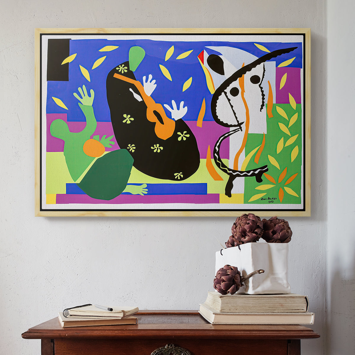 The Sorrows of the King, 1952 - Floater Framed Canvas Print