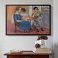 Domino Players, 1921 - Floater Framed Canvas Print