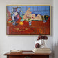 Still Life with a Pewter Jug and Pink Statuette, 1910 - Floater Framed Canvas Print
