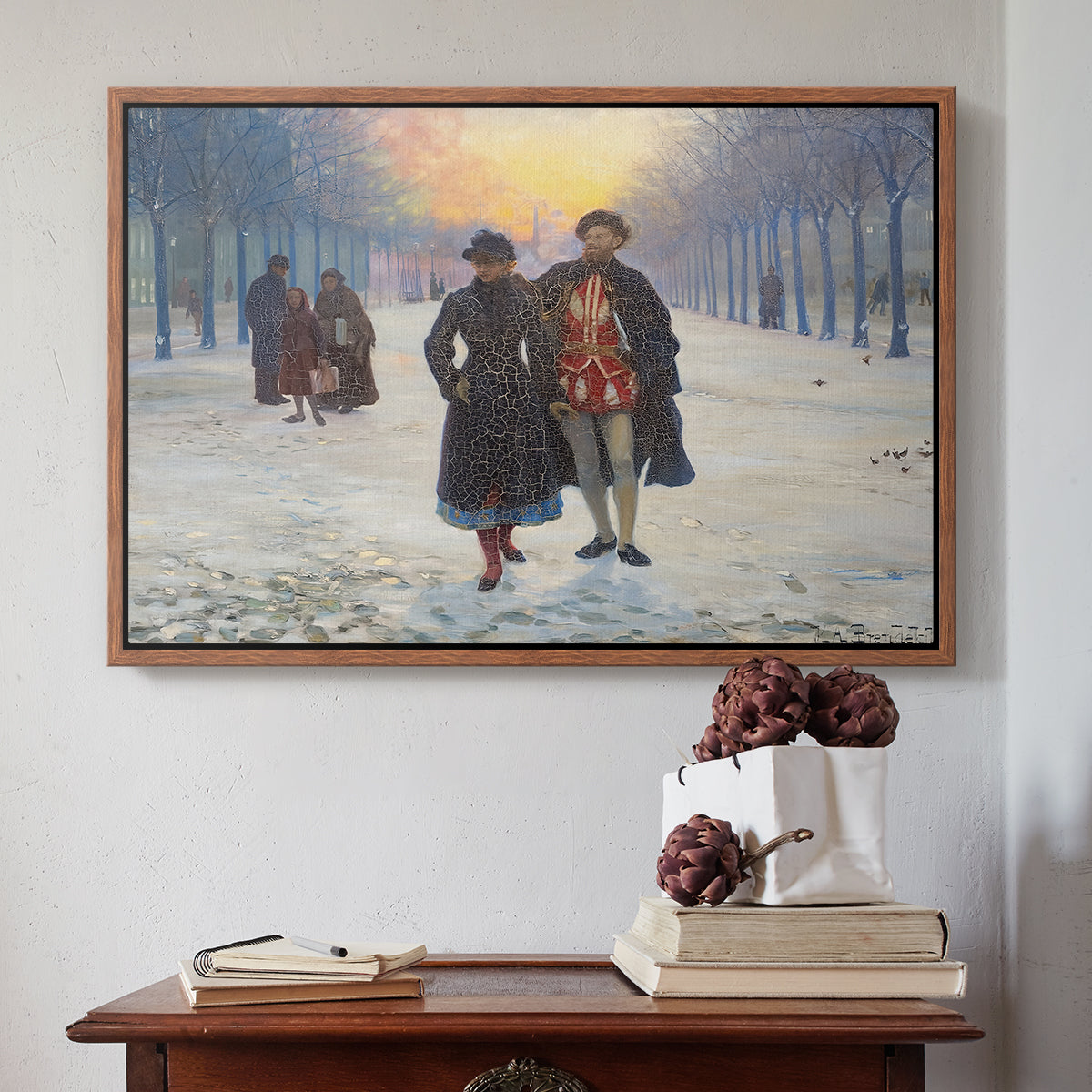 Morning after the Carnival, 1884 - Floater Framed Canvas Print