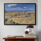 Wheat Field with Reaper, Auvers, 1888 - Floater Framed Canvas Print
