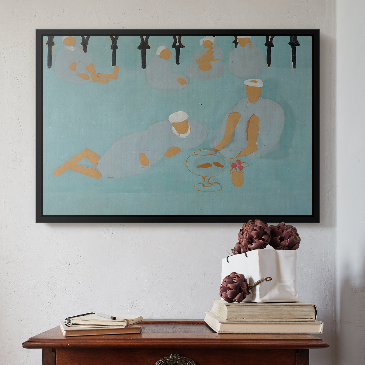 Arab Coffeehouse (Le café Maure), 1913 - Floater Framed Canvas Print