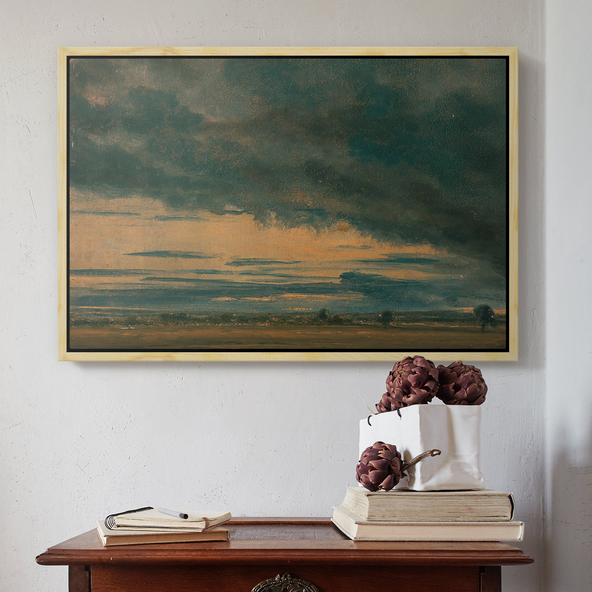 Cloud Study, c. 1821 - Floater Framed Canvas Print