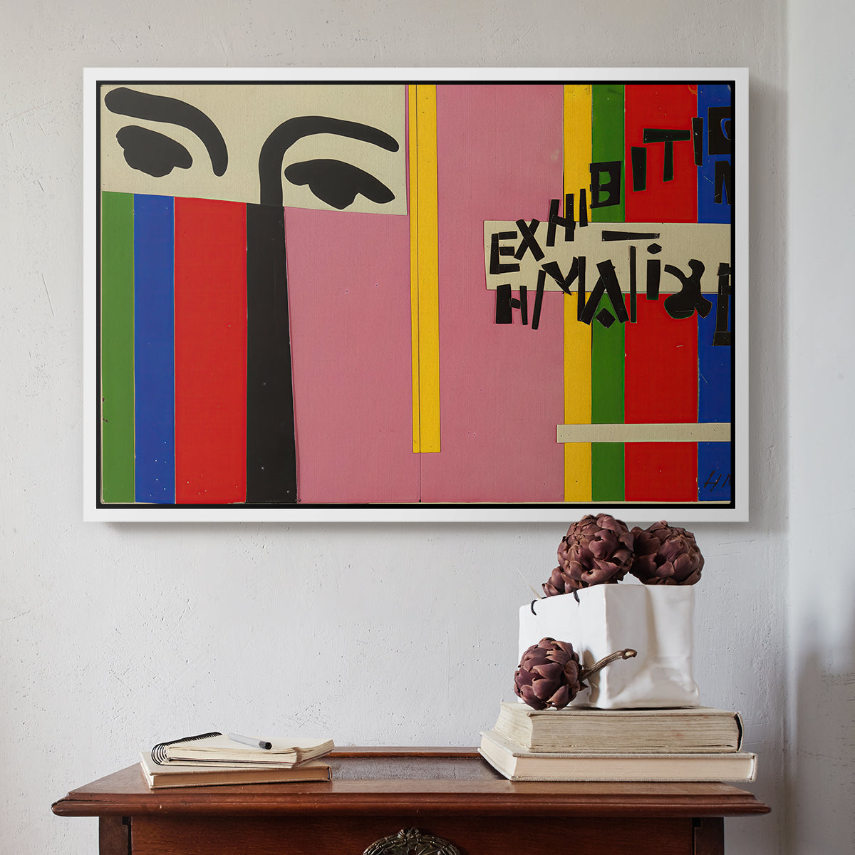 Design for Cover of Exhibition Catalogue, 1951 - Floater Framed Canvas Print