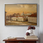 The Riding School at Akershus Castle, 1846 - Floater Framed Canvas Print