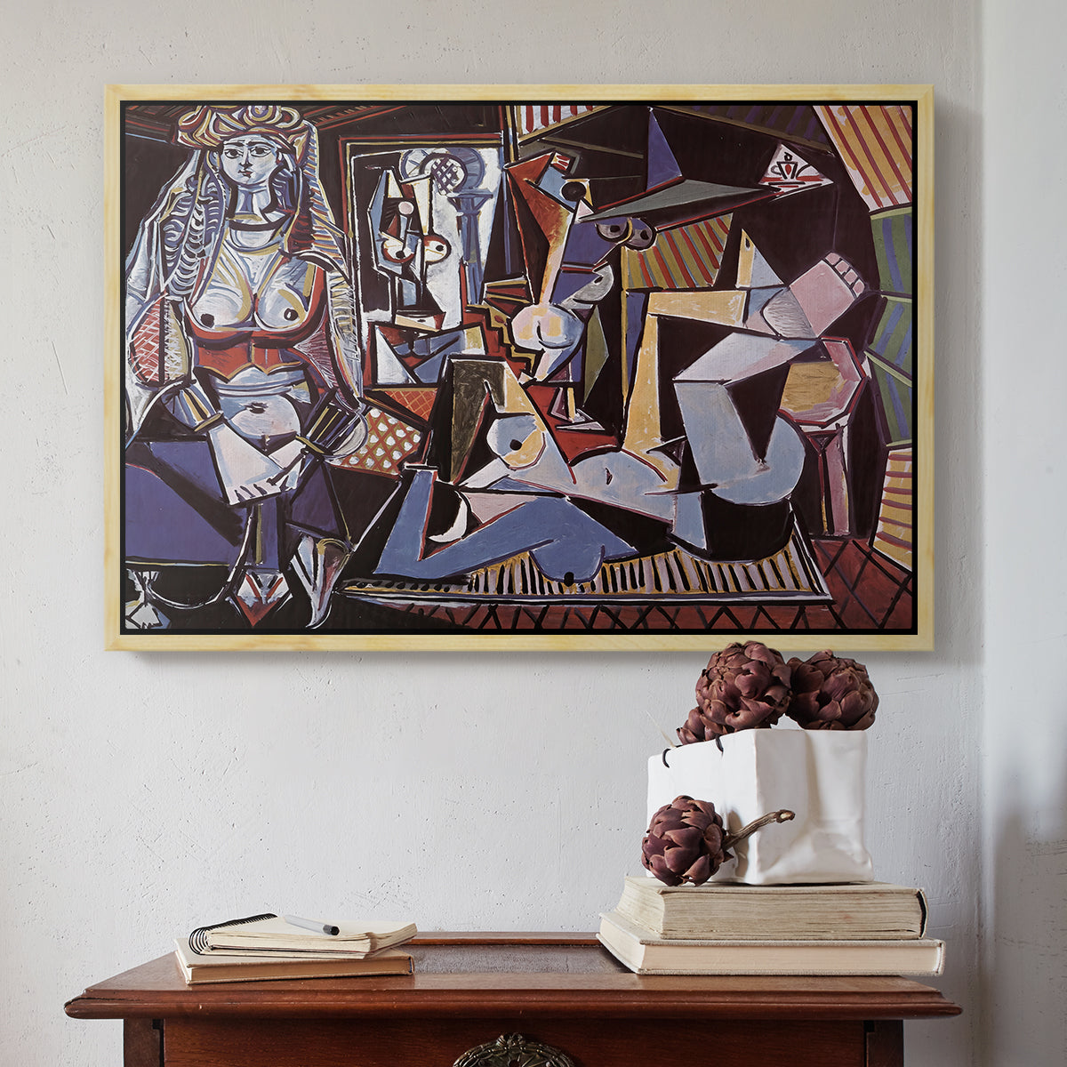 Women of Algiers (Version O), 1955 - Floater Framed Canvas Print
