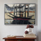 Two Boats Side by Side, Port of Marseilles, c. 1916 - Floater Framed Canvas Print