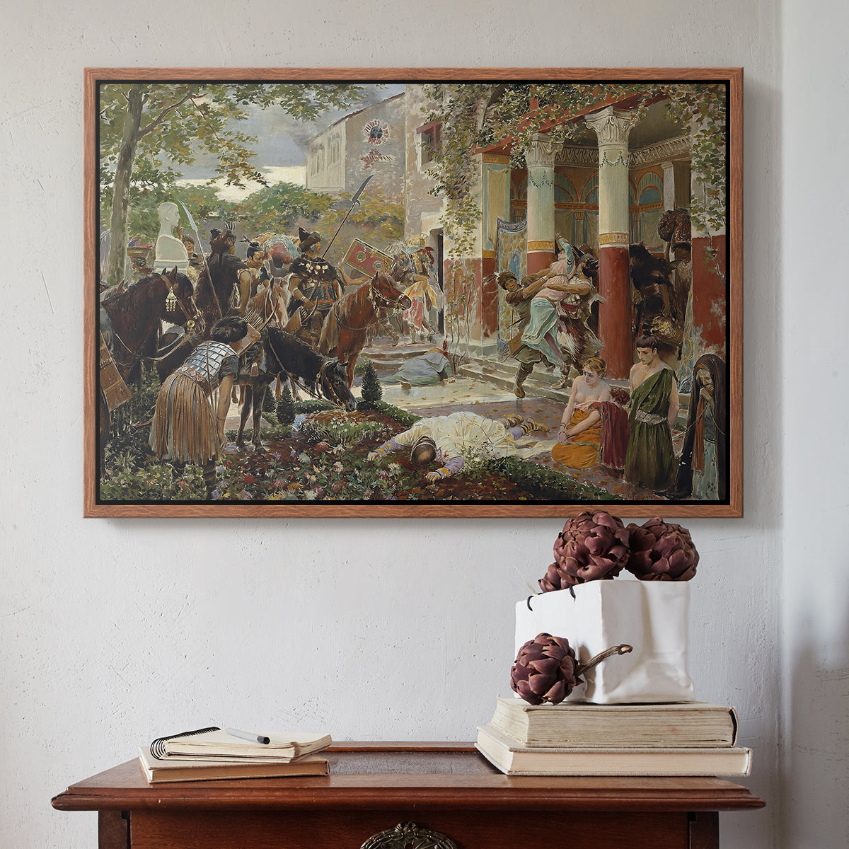 Onslaught of the Tartars, c. 1938 - Floater Framed Canvas Print