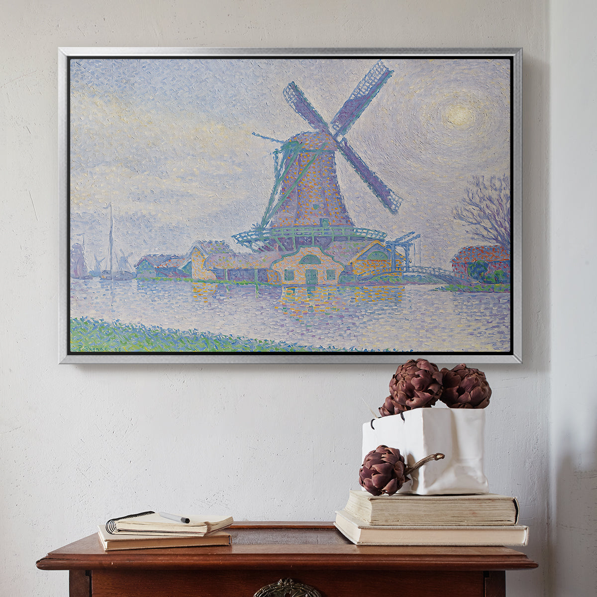 Mill of Edam (Moulin d'Edam), 1896 - Floater Framed Canvas Print