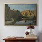 River Landscape with Cliffs, c. 1850-1860 - Floater Framed Canvas Print