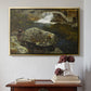 By the Mill Pond (En Mølledam), 1850 - Floater Framed Canvas Print