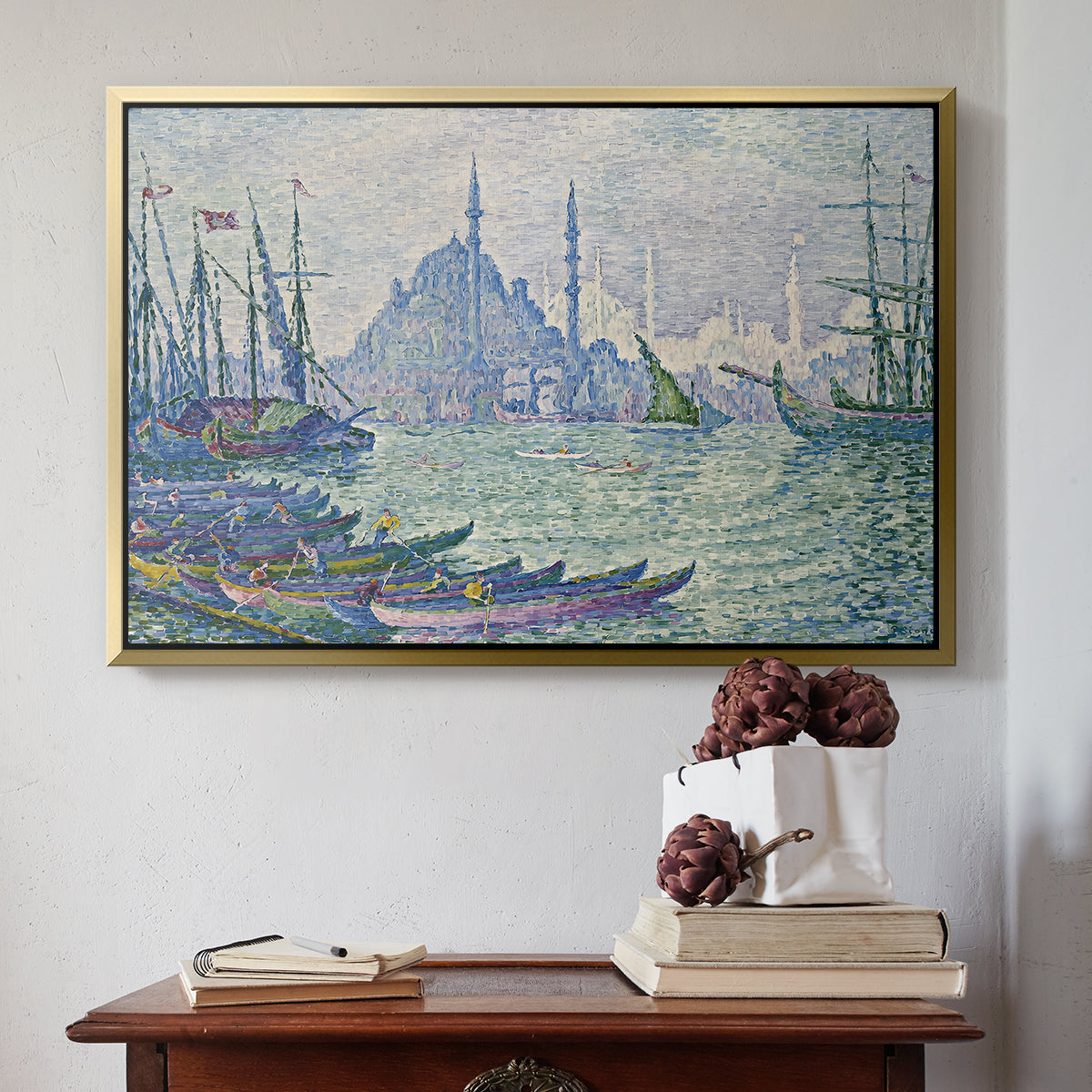 The Golden Horn, Minarets, 1907 - Floater Framed Canvas Print
