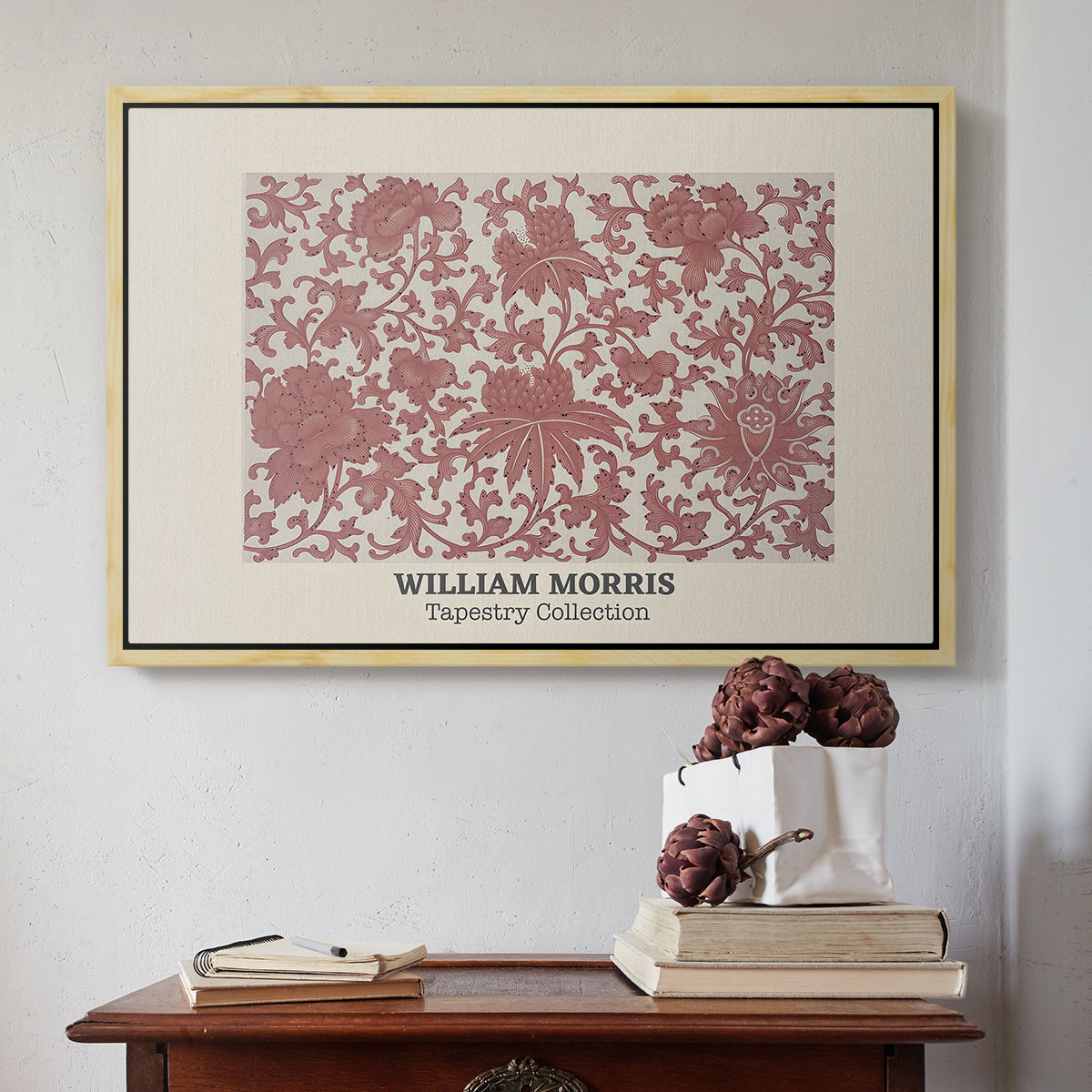 Examples of Chinese Ornament, Pl. XCIII (Morris Inspired), 1867 - Floater Framed Canvas Print