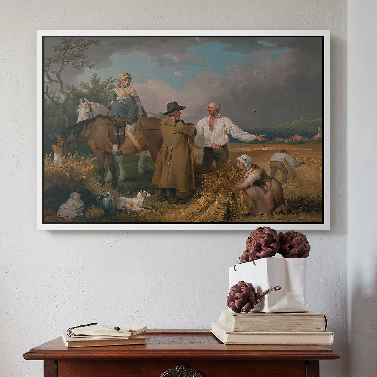 The Reapers, 1800 - Floater Framed Canvas Print